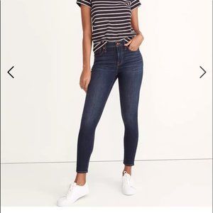 MADEWELL 9" HIGH RISE SKINNY TENCEL WASH BLAYTON DARK DISTRESS 27 w